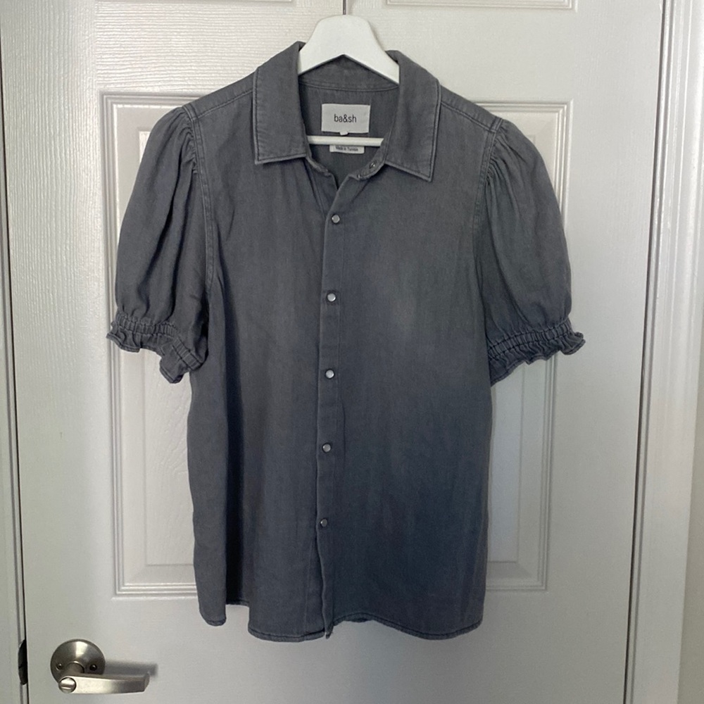 Ba&sh denim blouse